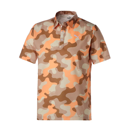 PUMA Cat Camo Men's Polo (Bright White)