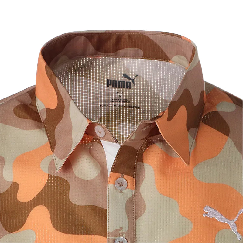 PUMA Cat Camo Men's Polo (Bright White)