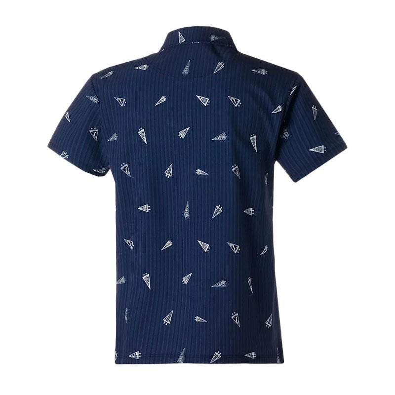 PUMA Flag Print Seersucker Women's Polo (Navy Blazer)