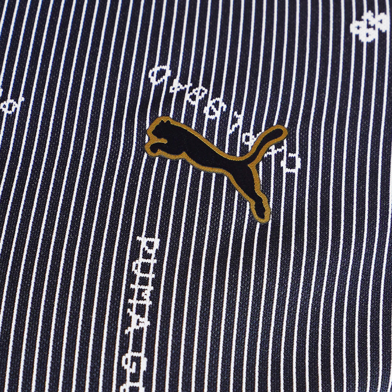 PUMA Striped Women's Polo (Navy Blazer)