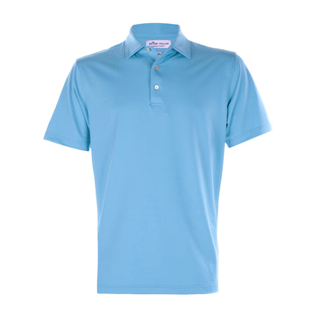 PETER MILLAR Solid Jersey Men's Polo (Cottage Blue)