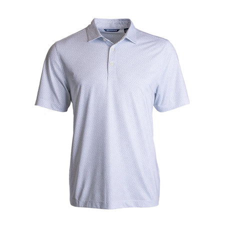 CUTTER & BUCK Pike Eco Pebble Printed Men's Polo (White)