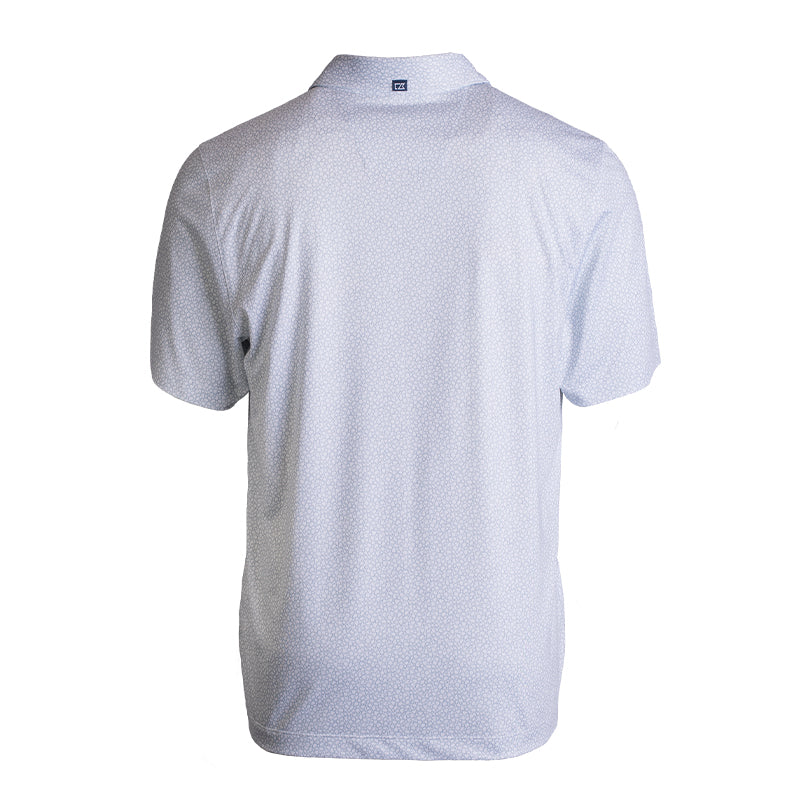 CUTTER & BUCK Pike Eco Pebble Printed Men's Polo (White)