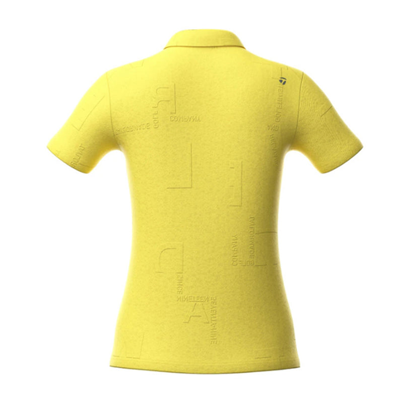 TAYLORMADE Letter Graphic Women's Polo (Yellow)