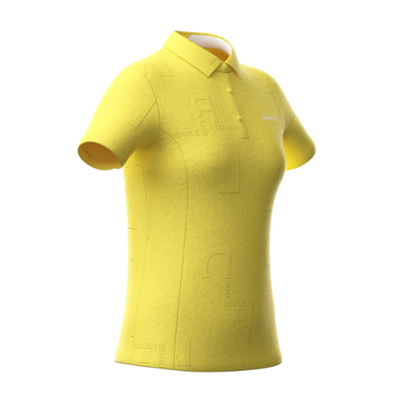 TAYLORMADE Letter Graphic Women's Polo (Yellow)