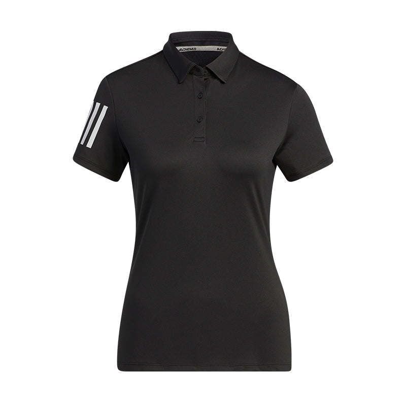 ADIDAS 3-Striped Basic Women's Polo (Black)
