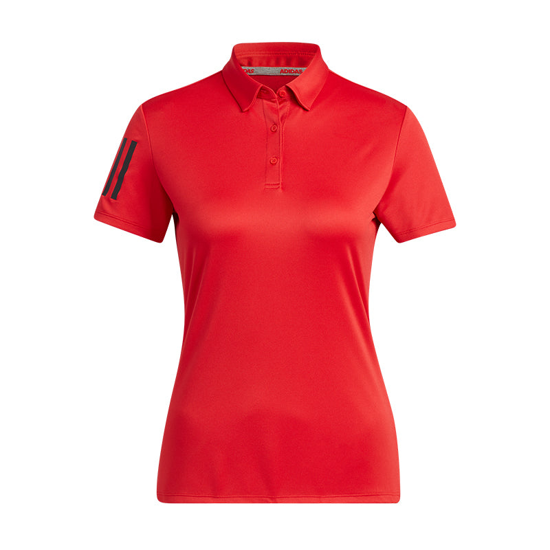 ADIDAS 3-Striped Basic Women's Polo (Red)