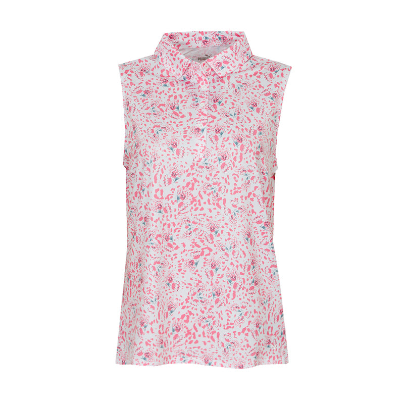 PUMA MATTR Mariposa Women's Sleeveless Polo (Strawberry)