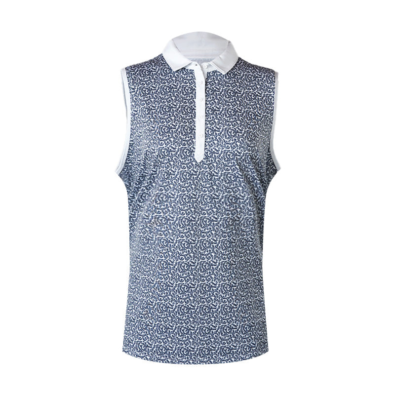 PUMA CLOUDSPUN Valley Women's Polo (White/Navy)