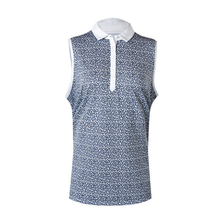 PUMA CLOUDSPUN Valley Women's Polo (White/Navy)