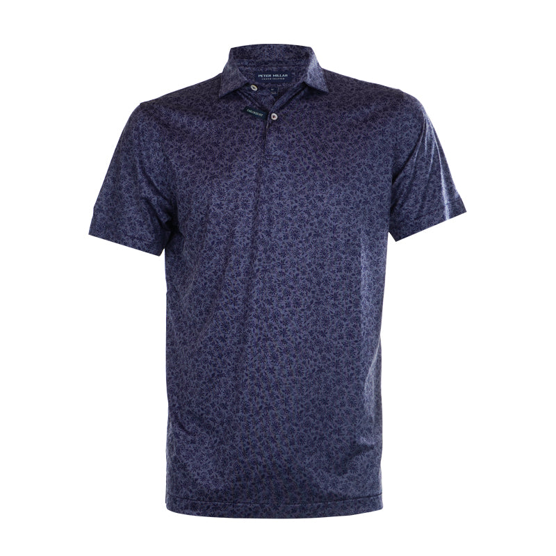 PETER MILLAR Cayucos Floral Men's Polo (Navy)
