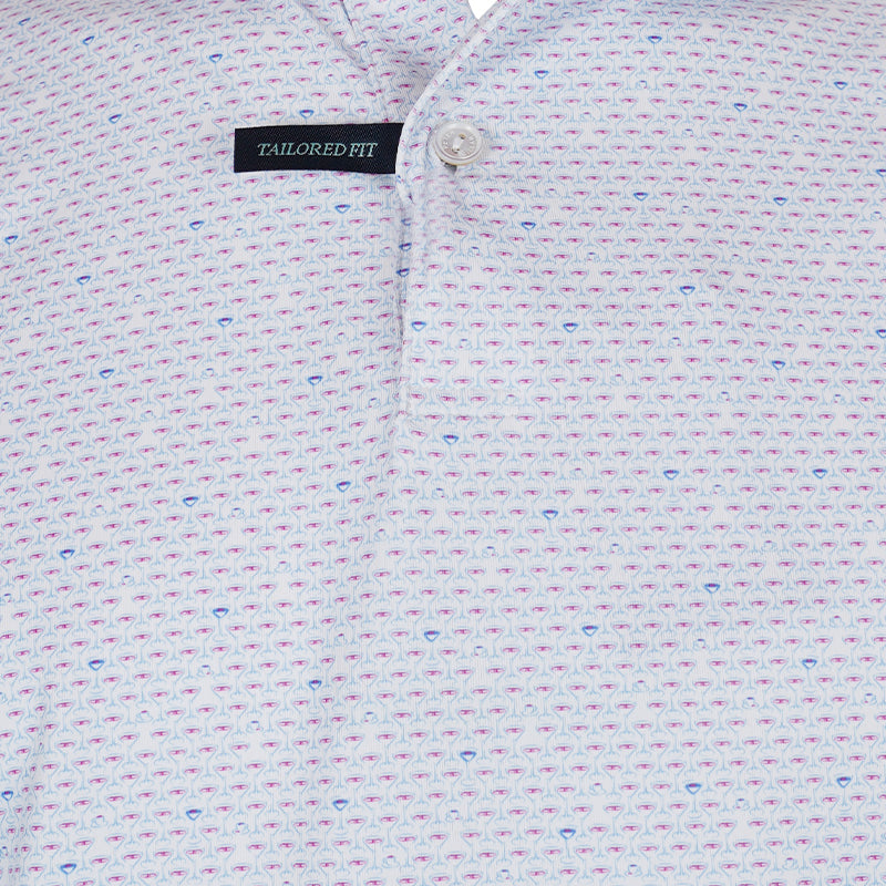 PETER MILLAR Espresso Martinis Performance Men's Polo (White)