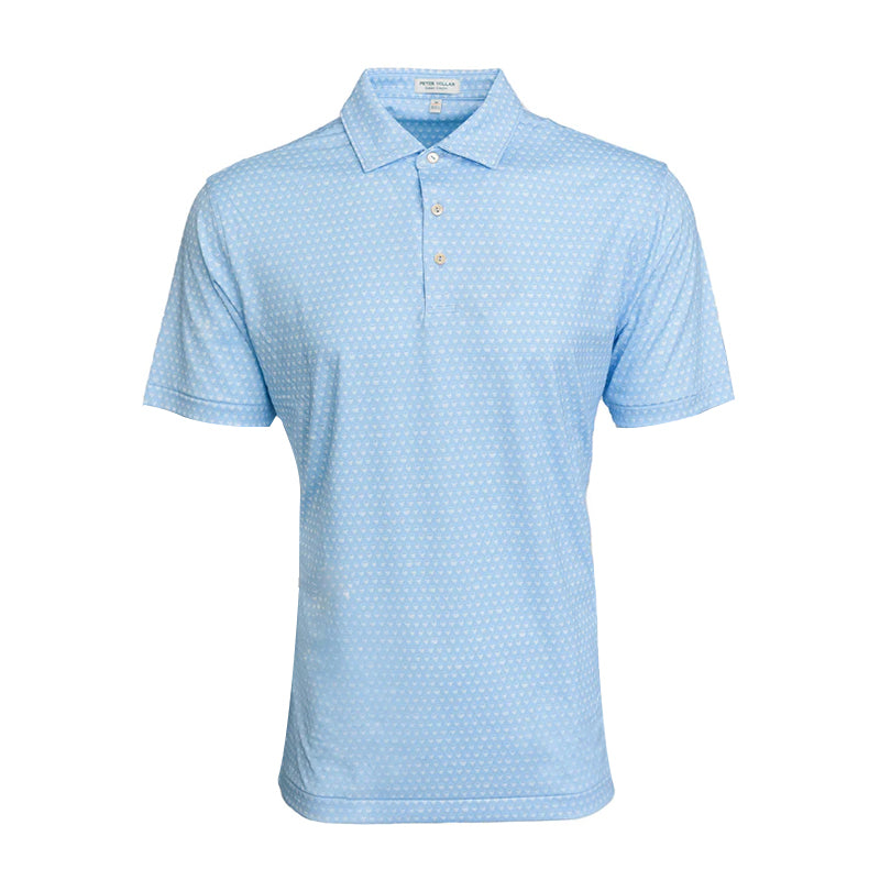 PETER MILLAR Double Performance Men's Polo (Cottage Blue)