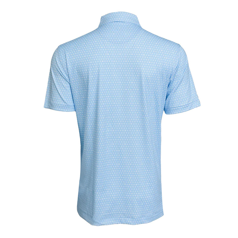 PETER MILLAR Double Performance Men's Polo (Cottage Blue)