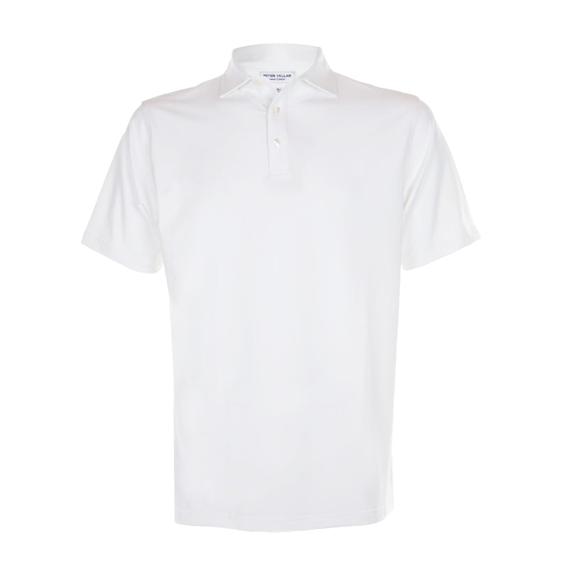 PETER MILLAR Performance Jersey Men's Polo (White)