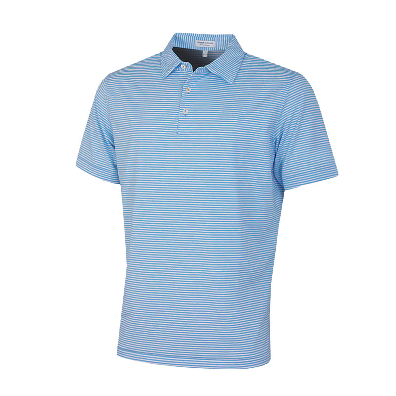 PETER MILLAR Hales Performance Men's Polo (Maritime/Cottage Blue)