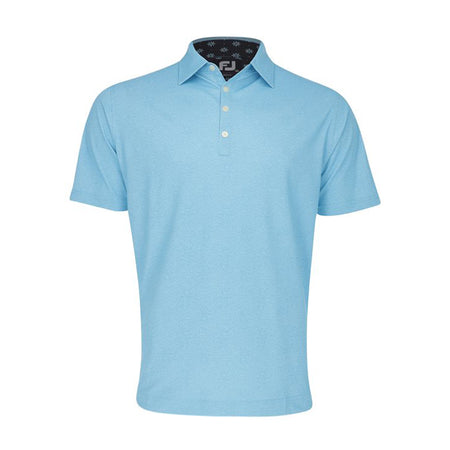 FOOTJOY Print with Trim Stretch Pique Men's Polo (Pool)