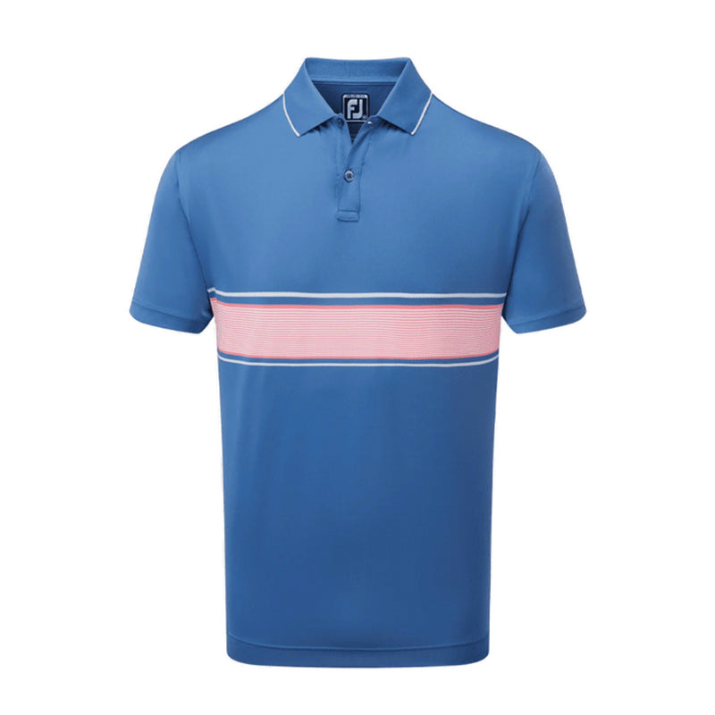 FOOTJOY FootJoy Striped Lisle Men's Polo (Sapphire)