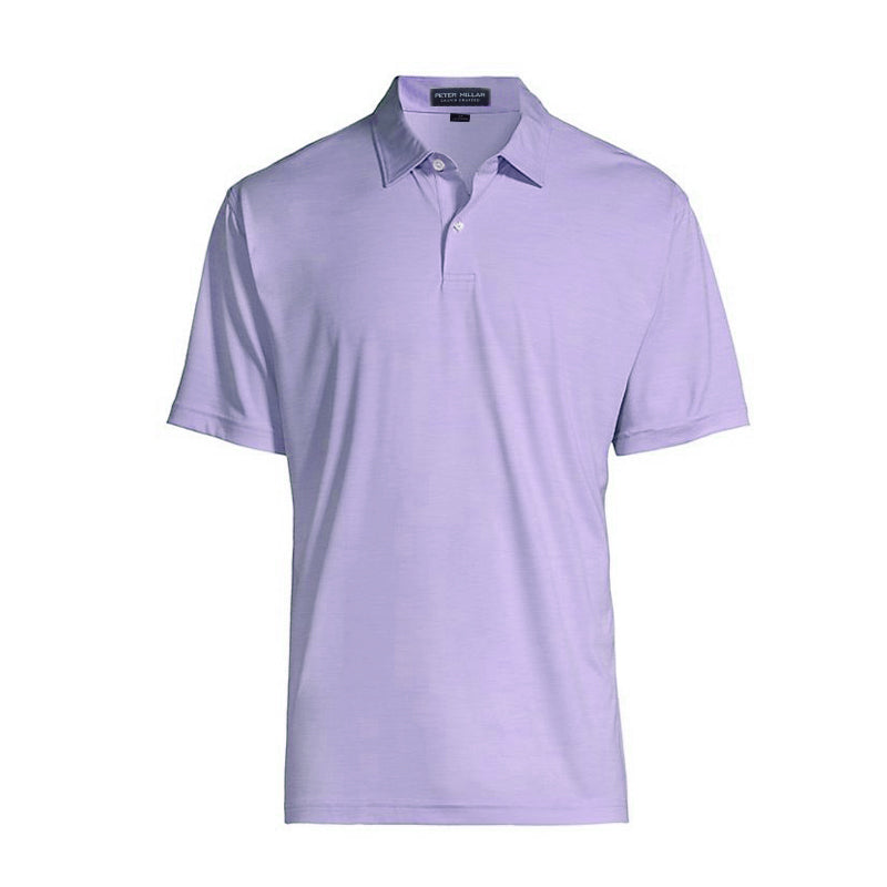 PETER MILLAR Cotton Blend Pique Men's Polo (Violet Mist)