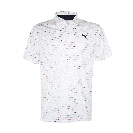 PUMA Keys Men's Polo (White Glow/Deep Navy)