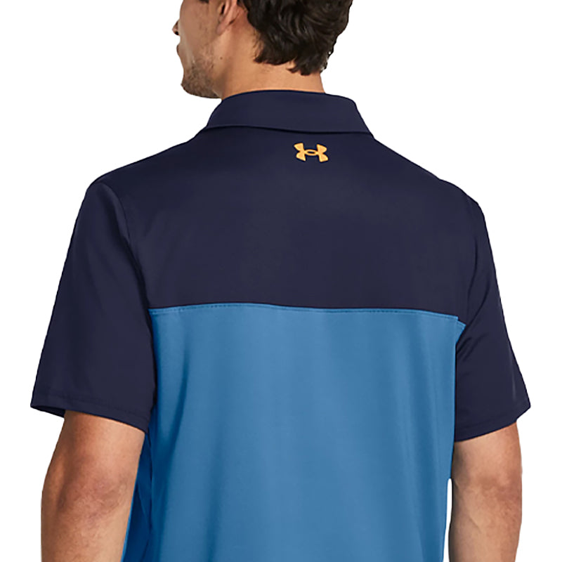 UNDER ARMOUR T2G Color Block Men's Polo (Photon Blue/Navy)