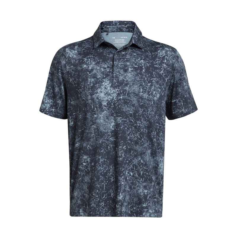 UNDER ARMOUR Playoff 3.0 Printed Men's Polo (Green/Navy)