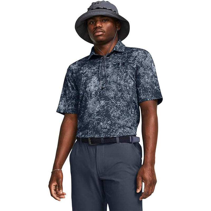 Playoff 3.0 Printed Men's Polo (Green/Navy)