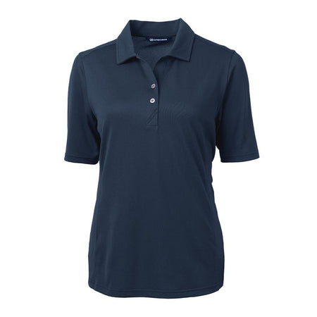 CUTTER & BUCK Virtue Eco Pique Women's Polo (Navy Blue)