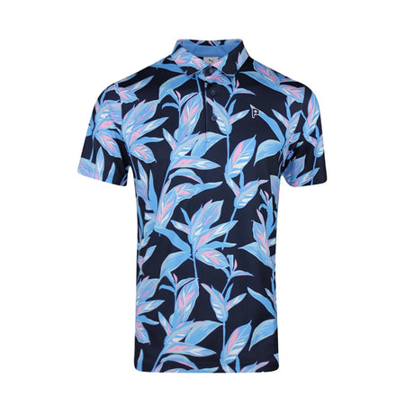 PUMA x PTC Floral Men's Polo (Deep Navy/Regal Blue)