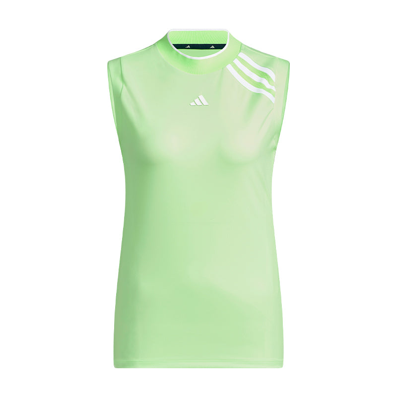 ADIDAS Women's Sleeveless Mock Shirt (Green)