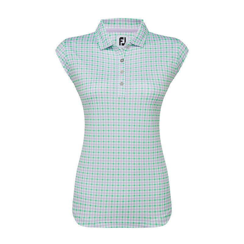 FOOTJOY Gingham Women's Shirt (Lav/Mint)