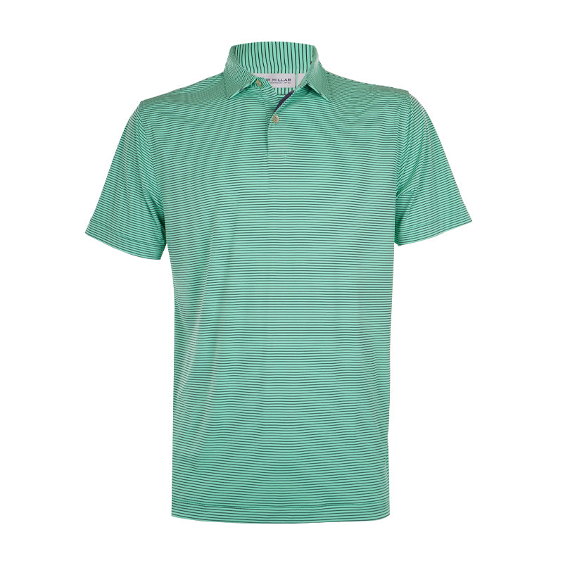 PETER MILLAR Feather Stripe Men's Polo (Summer Meadow)