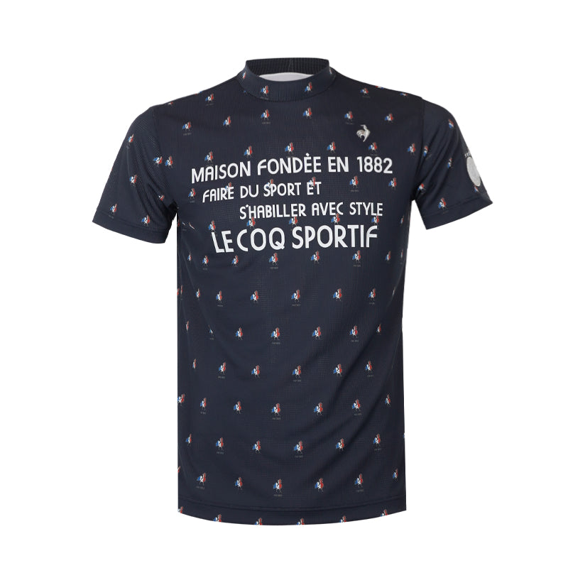 LE COQ SPORTIF GOLF Rooster Men's Mock Shirt (Navy)