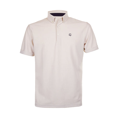 TAYLORMADE Seersucker Men's Polo (Ice Beige)