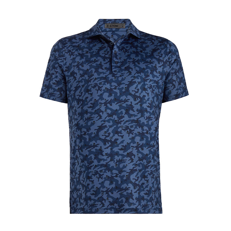 GFORE Mapped Camo Men's Jersey Polo (Twilight)