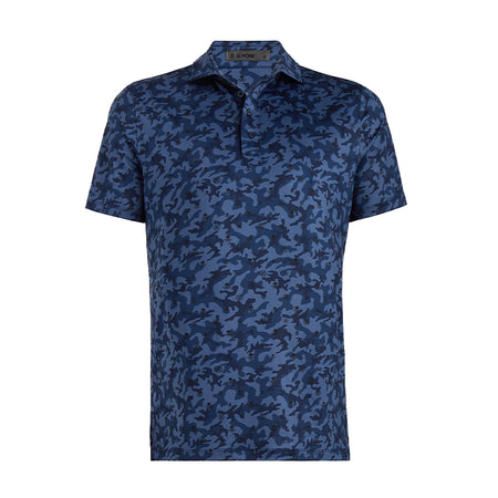 GFORE Mapped Camo Men's Jersey Polo (Twilight)