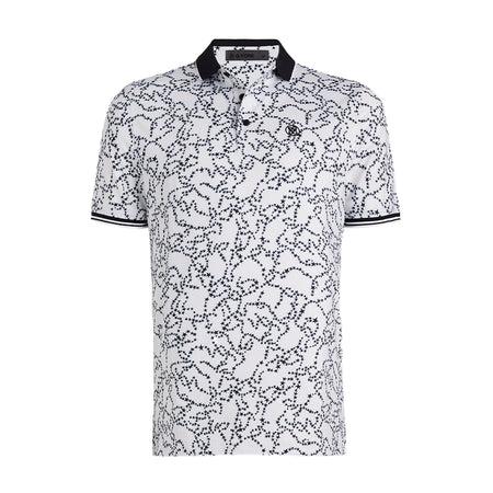 GFORE Star Dust Rib Men's Polo (Snow)
