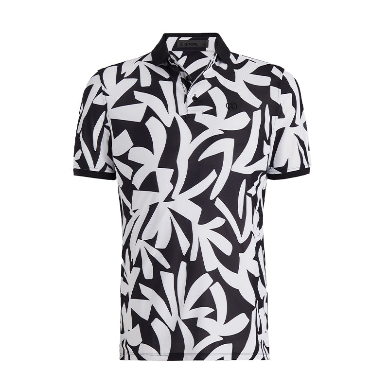 GFORE Contrast Pique Men's Polo (Onyx)