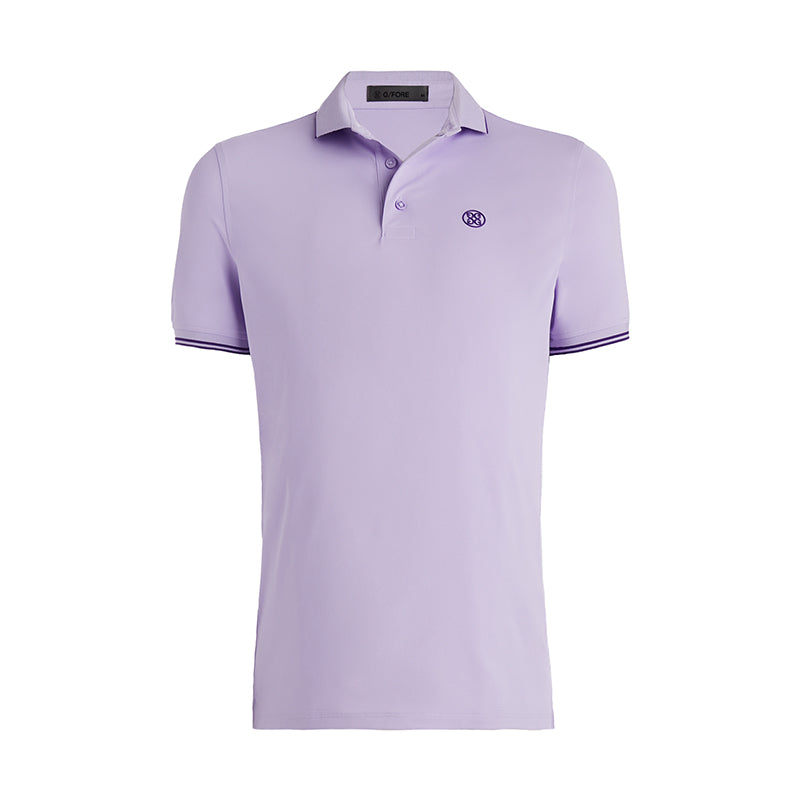 GFORE Rib Collar Tech Piqu? Modern Spread Collar Men's Polo (Aura)