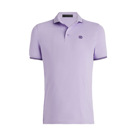 GFORE Rib Collar Tech Piqu? Modern Spread Collar Men's Polo (Aura)