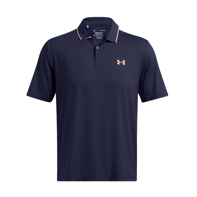 UNDER ARMOUR Iso-Chill Men's Polo (Navy/Orange)