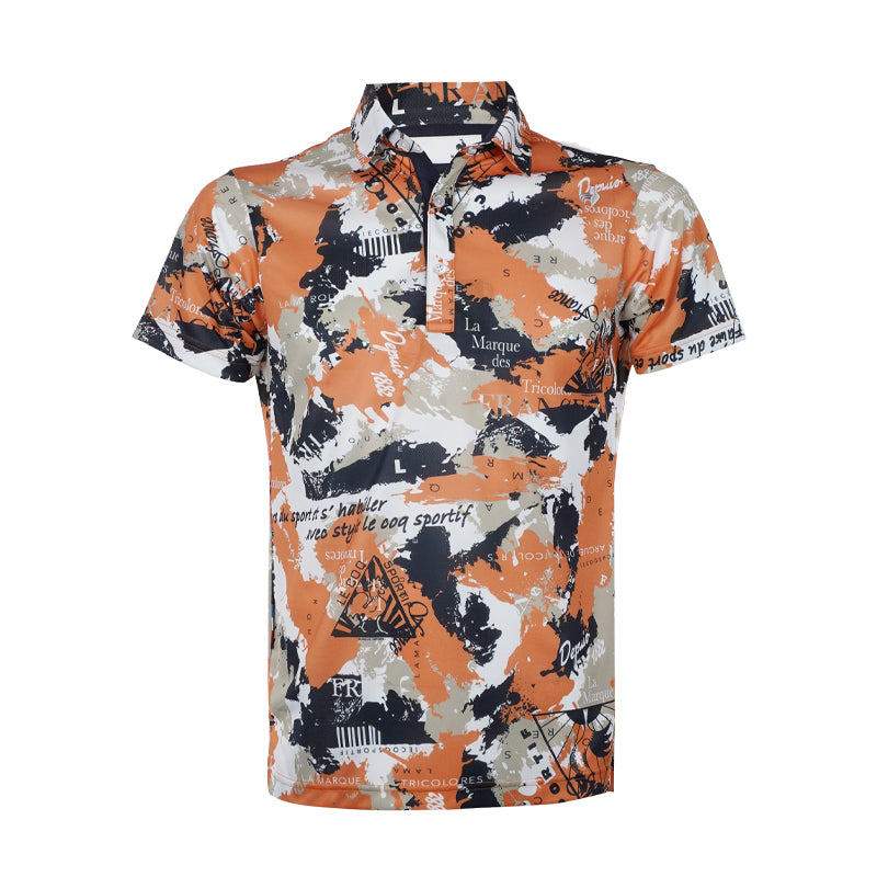 LE COQ SPORTIF GOLF SMU Men's Polo (Orange)
