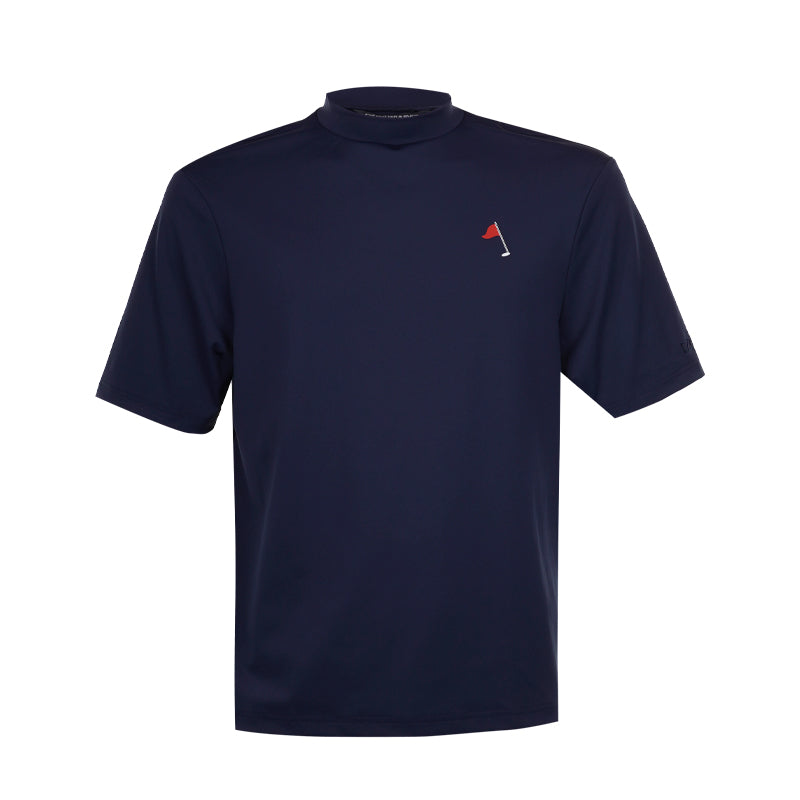 CUTTER & BUCK Oversized Men's Mock Shirt (Navy)