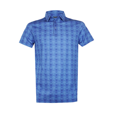 CUTTER & BUCK Men's Mercerized Polo (Multi Blue)