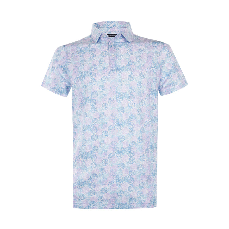 CUTTER & BUCK Men's Mercerized Polo (Multi Blue)