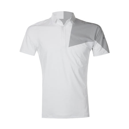 TAYLORMADE Asymmetric Men?s Polo (White)