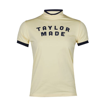 TAYLORMADE Logo Graphic Women?s Mock Shirt (Cream)