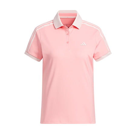 ADIDAS 3-Stripes HEAT.RDY Short Sleeve Women's Polo (Pink)