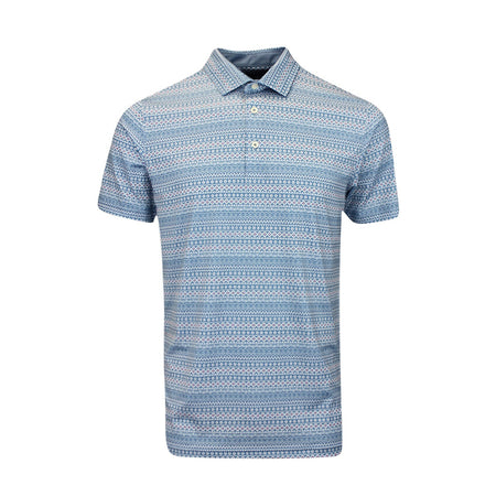 PUMA Fair Isle Micro Print Men's Polo (Blue)