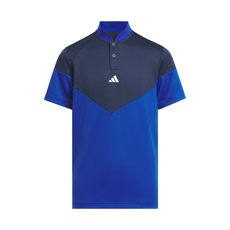 ADIDAS HEAT.RDY Sport Collar Boy's Polo (Blue)
